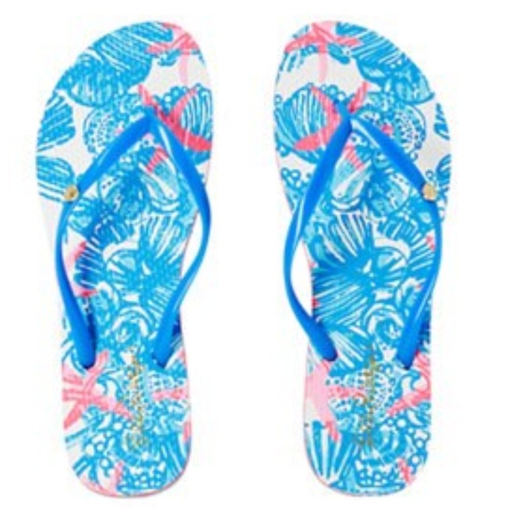 Lilly Pulitzer Pool Flip-Flop in She She Shells